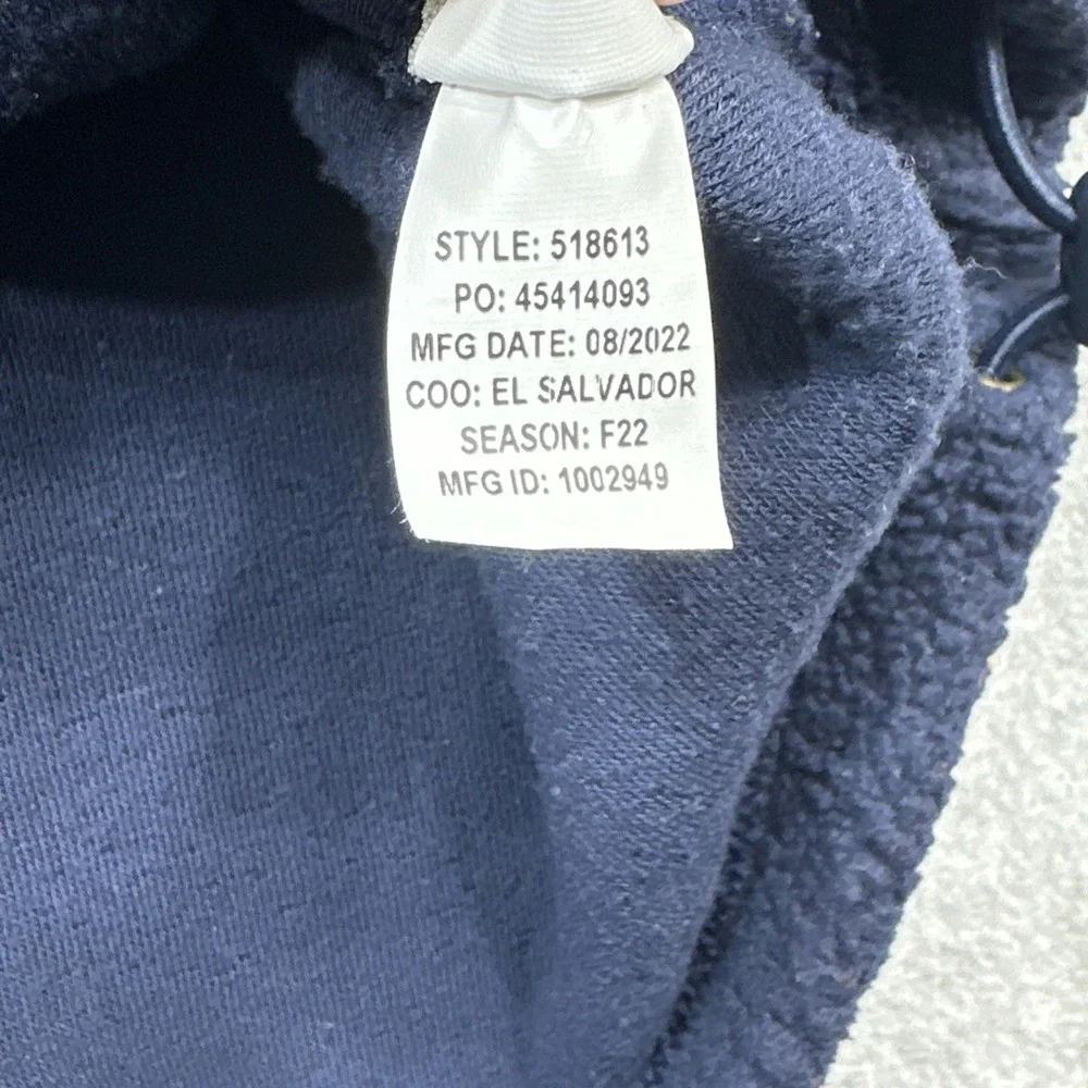 LL Bean Sherpa Fleece Pullover Women Medium Navy Blue Lightweight Outdoor Wear